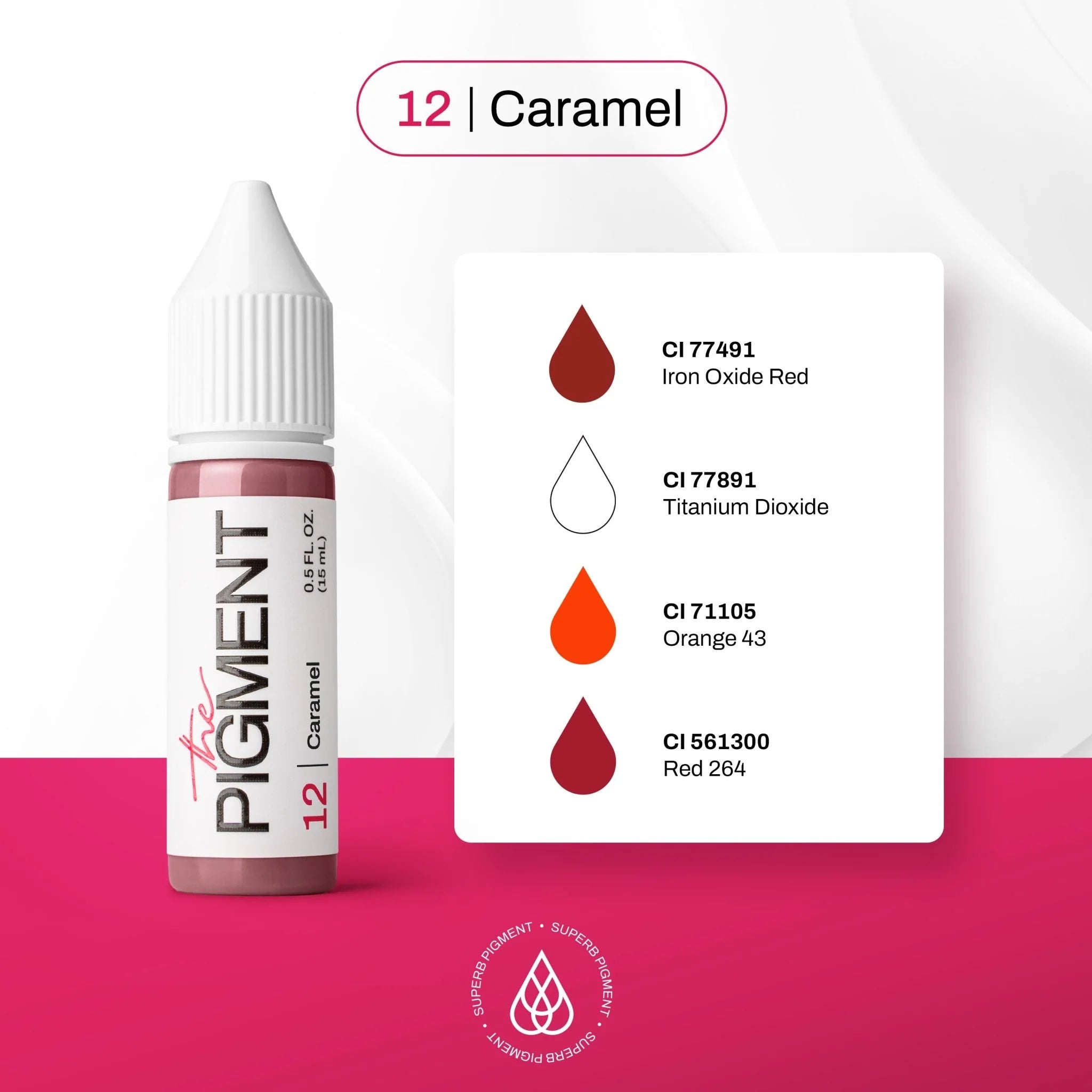 12 Caramel pigment – detalj boje