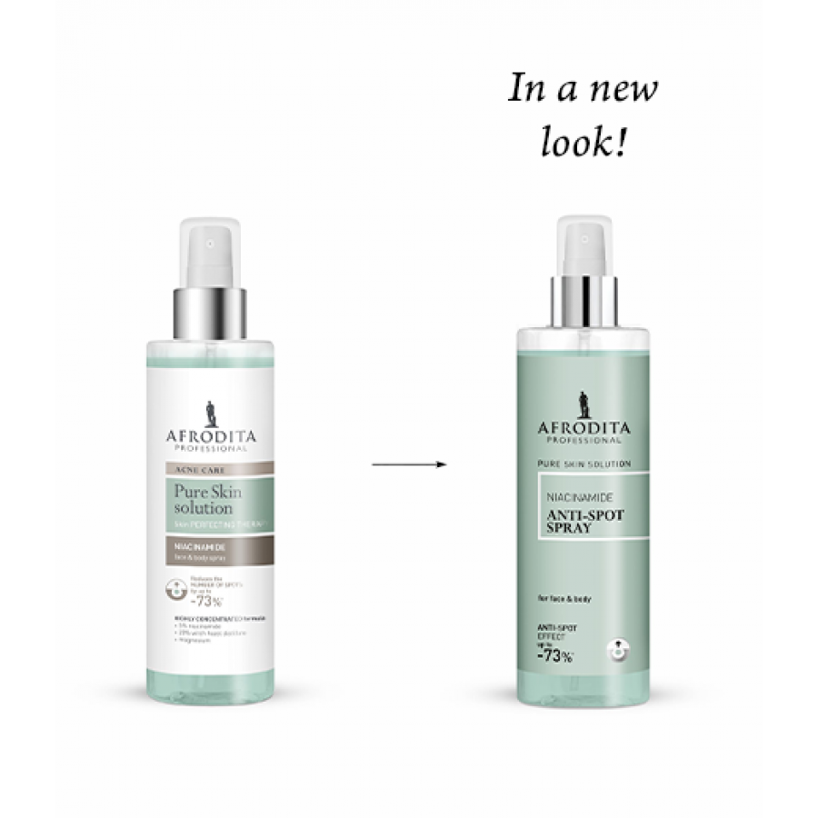 AFRODITA PURE SKIN ANTI-SPOT FACE AND BODY SPRAY 190ML