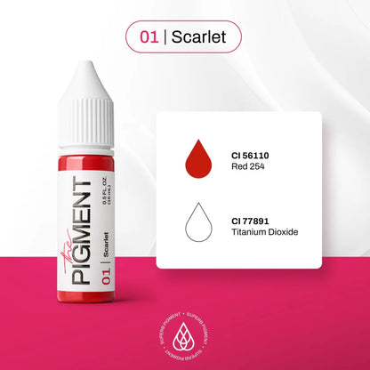 Profesionalni pigment za usne 01 Scarlet – The Pigment Hrvatska