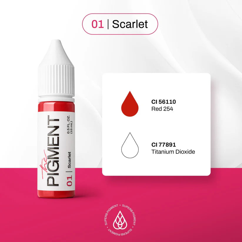 Profesionalni pigment za usne 01 Scarlet – The Pigment Hrvatska
