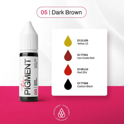 Prikaz boje pigmenta The Pigment 05 Dark Brown