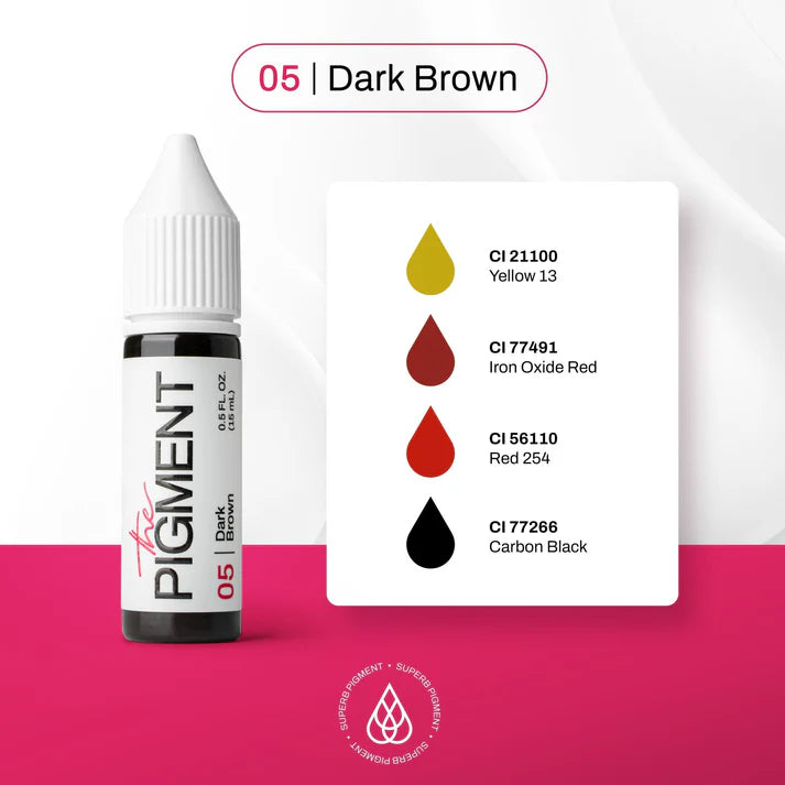 Prikaz boje pigmenta The Pigment 05 Dark Brown