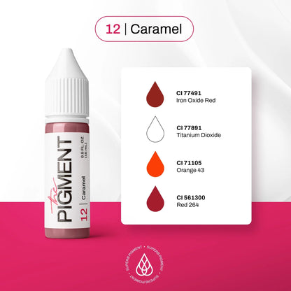12 Caramel pigment – detalj boje
