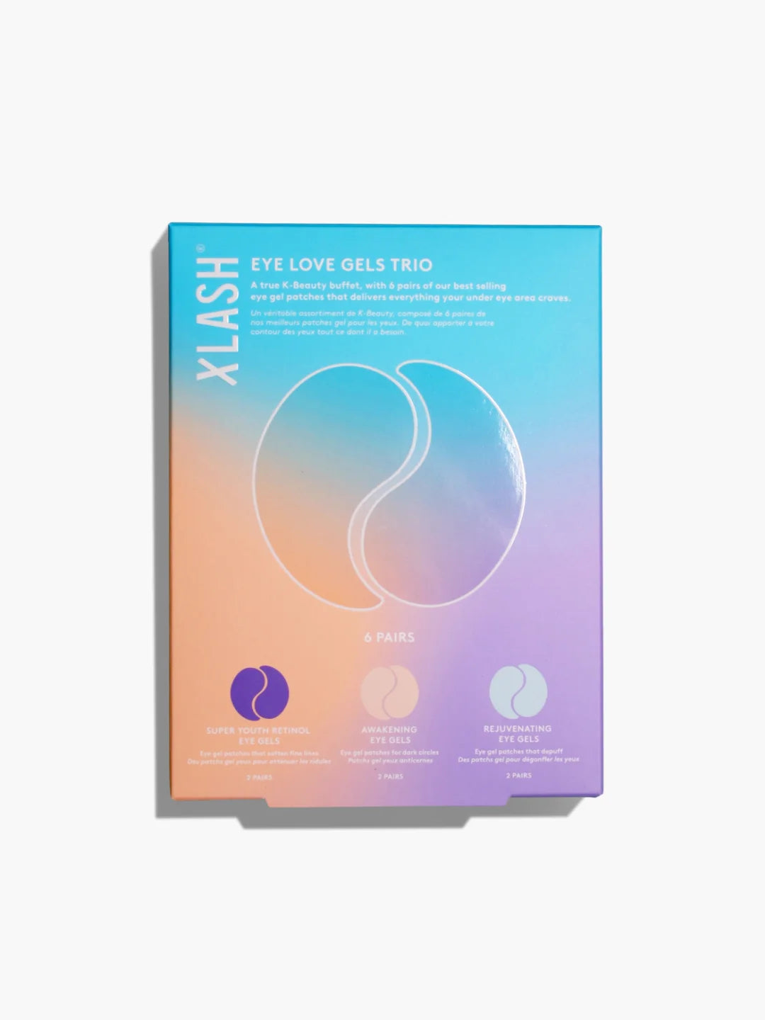 XLASH Eye Love Gels Trio pakiranje s tri vrste jastučića