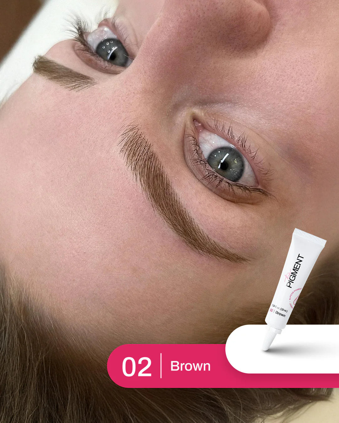 Rezultat microbladinga s pigmentom Brown 2 The Pigment