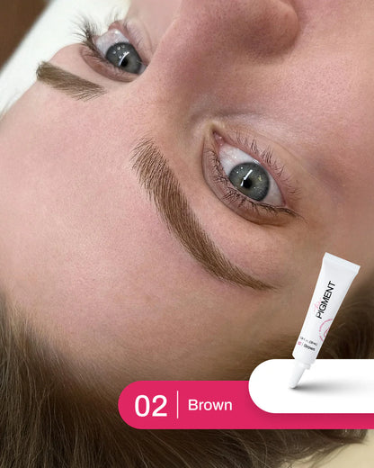 Rezultat microbladinga s pigmentom Brown 2 The Pigment