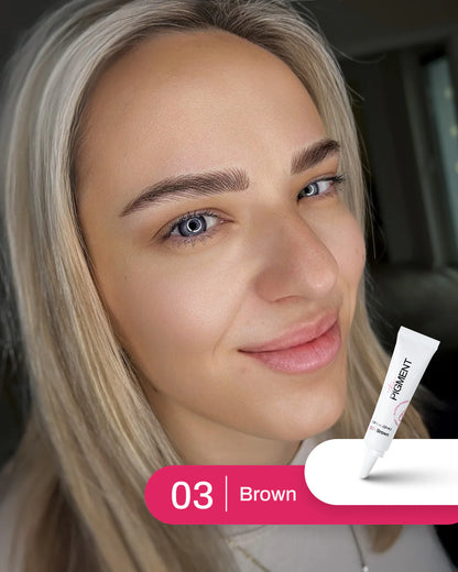 The Pigment Brown 3 – aplikacija na modelu