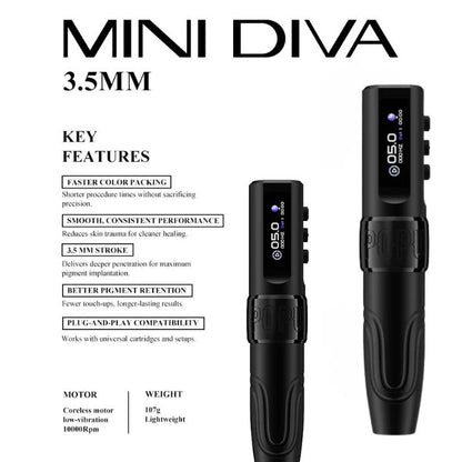 POPU DIVA bežični PMU uređaj od zrakoplovnog aluminija s hodom od 3.5 mm