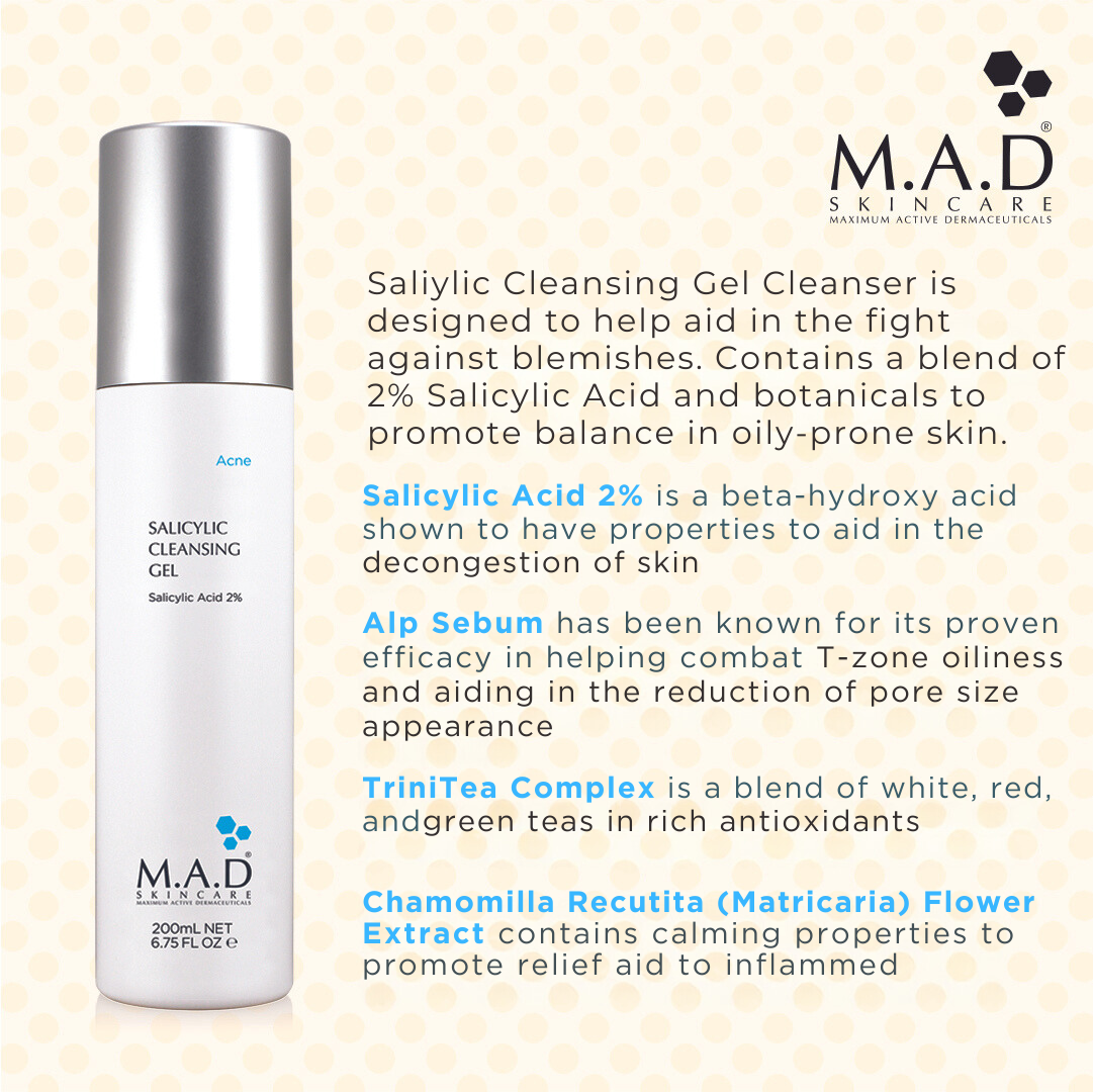 M.A.D Salicylic Cleansing Gel 200 ml