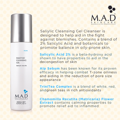 M.A.D Salicylic Cleansing Gel 200 ml