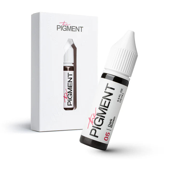 The Pigment 05 Dark Brown pigment za obrve i eyeliner – pakiranje 15 ml