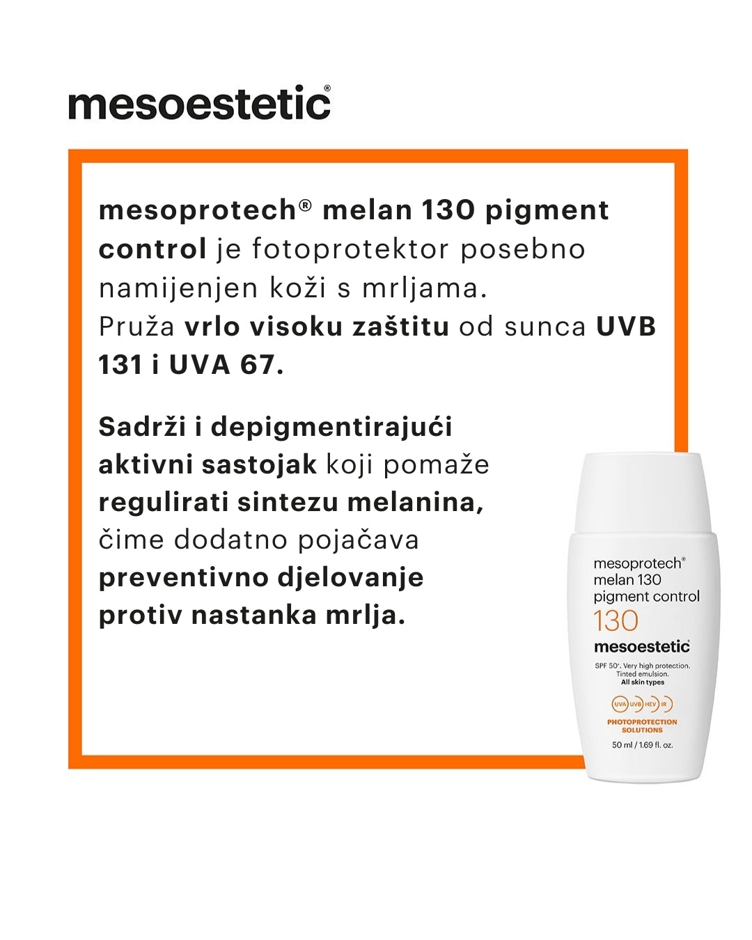 mesoesthetic melan 130 pigment control