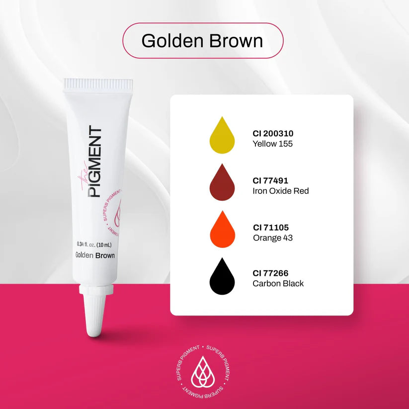 Microblading pigment The Pigment Goldenbrown za plavuše i sijede klijentice