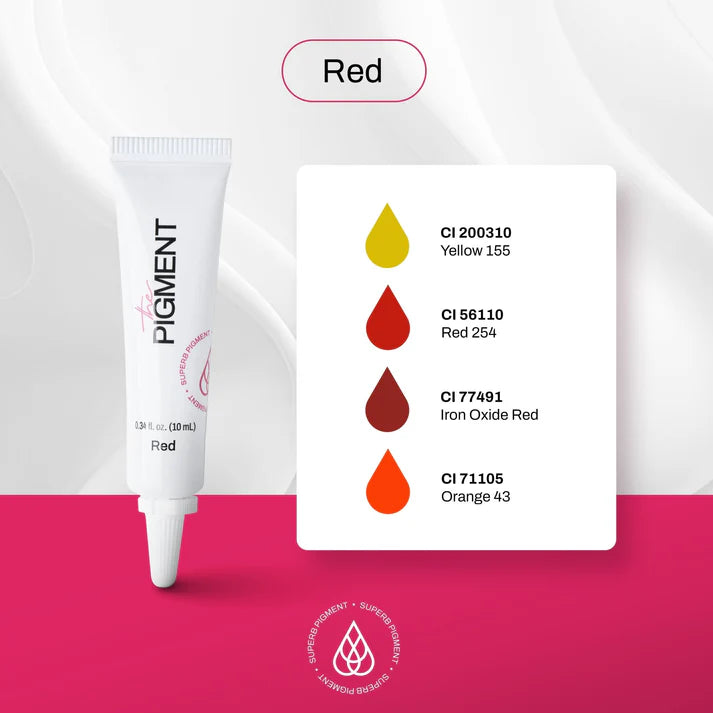 The Pigment RED modificator pigment za microblading